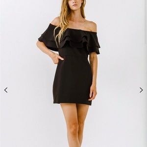 Off the shoulder mini dress